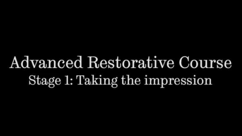 Thumbnail for Constructing a plaster model of the dentition - part 1