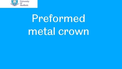 Thumbnail for entry Preformed metal crown