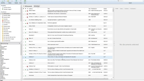 Thumbnail for Mendeley Masterclass #2 - Adding References Manually