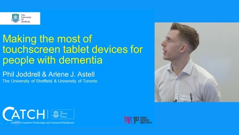 Thumbnail for entry Making the most of touchscreen tablet devices for people with dementia