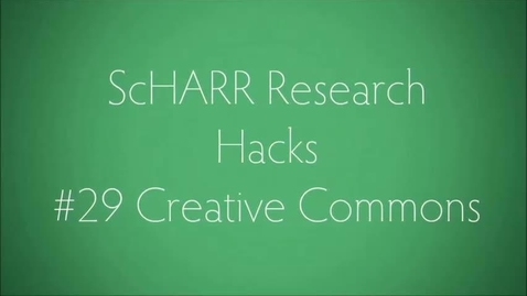 Thumbnail for ScHARR Research Hacks #29 Creative Commons Search
