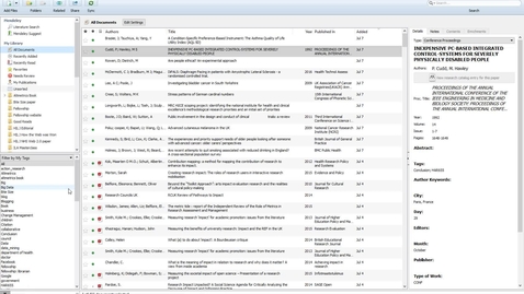 Thumbnail for Mendeley Masterclass #6 - Using Folders