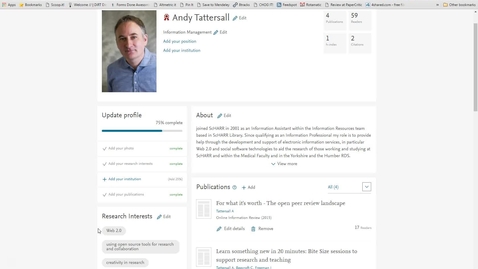 Thumbnail for Mendeley Masterclass #15 - Updating your Mendeley Profile