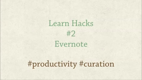 Thumbnail for ScHARR Learn Hacks #2 Evernote