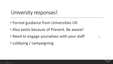 Thumbnail for entry Legal and Security Concerns for Researchers - Uni responses