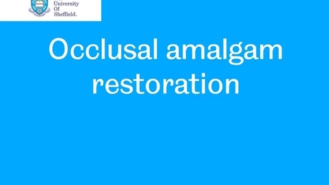 Thumbnail for entry Occlusal amalgam restoration