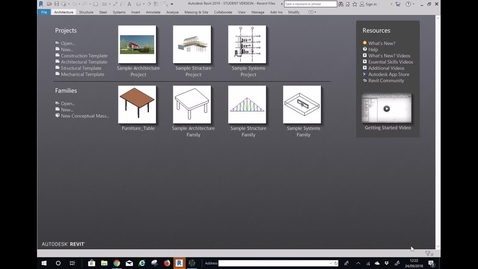 Thumbnail for entry 2018 Revit Exercise 1 Video 2