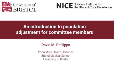 Thumbnail for entry An introduction to population adjustment for committee members