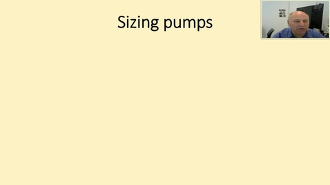 Thumbnail for Sizing of Pumps and Compressors
