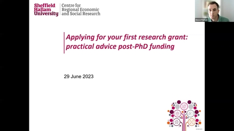 Thumbnail for entry Applying for your first research grant