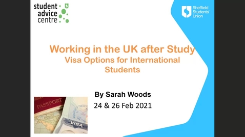 Thumbnail for entry Post study work visas for international students