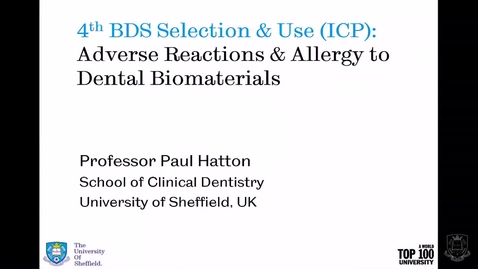 Thumbnail for entry Adverse Reactions to Dental Materials - Quiz