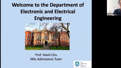 Thumbnail for entry Postgraduate degrees in the Department of Electronic &amp; Electrical Engineering