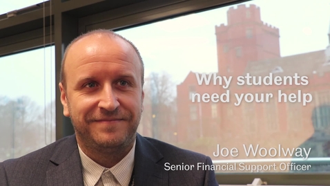 Thumbnail for entry Why students need your help - Sheffield Scholarships