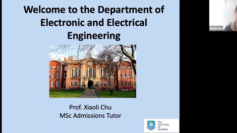 Thumbnail for entry Postgraduate degrees in the Department of Electronic and Electrical Engineering