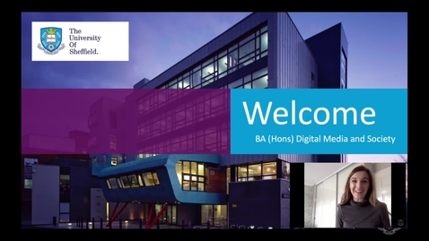 Thumbnail for BA (Hons) Digital Media and Society Presentation for Virtual Applicant Day 2020