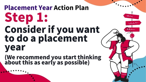 Thumbnail for entry Placement year action plan