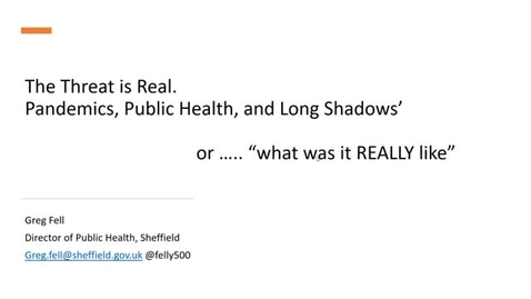Thumbnail for ScHARR Pemberton Lecture November 2021 - Greg Fell