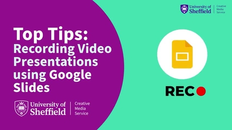 Thumbnail for entry Create Video Presentations Using Google Slides