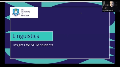 Thumbnail for entry Insights into Linguistics for STEM students