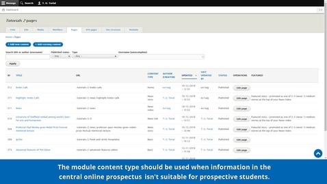 Thumbnail for entry New CMS Training | Modules | Tutorial