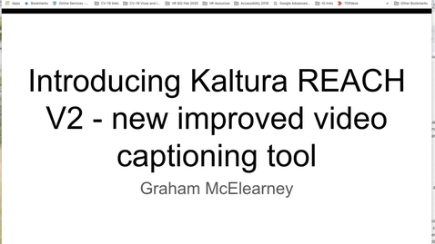 Thumbnail for Kaltura Reach V 2 May 2020
