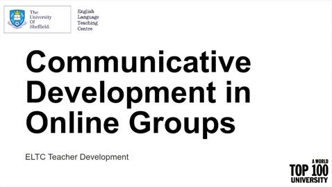 Thumbnail for Communicative Development in Online Groups