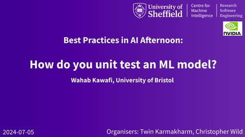 Thumbnail for How do you unit test an ML model?