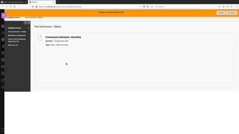 Thumbnail for Blackboard - How to upload/submit an audio or video assignment