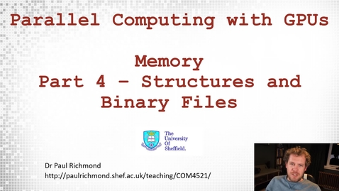 Thumbnail for Lecture 03 - Part 04 - Structures and Binary Files