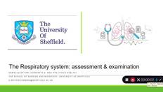 Go to Respiratory System assessment and examination with duration: 57 minutes, 24 seconds