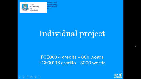 Thumbnail for Individual project - Topic Planning Week 2