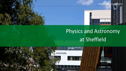 Thumbnail for entry Physics and Astronomy - Applicant Day talk (May 6th)