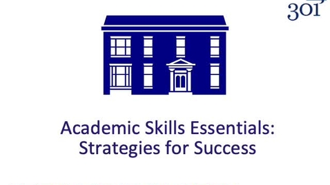 Thumbnail for entry Academic Skills Essentials for remote working v2