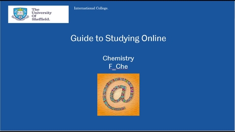 Thumbnail for entry Studying online - F_Chemistry