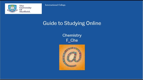 Thumbnail for Studying online - F_Chemistry