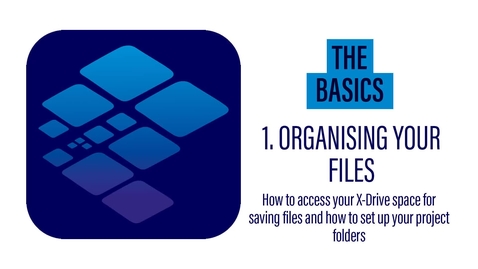 Thumbnail for entry The Basics 1 - Organising your files