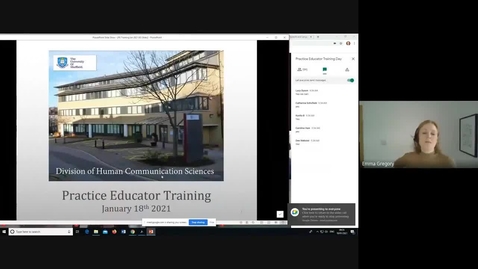 Thumbnail for Welcome and update from HCS - SLT Practice Educator Training Day 18th January 2021