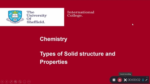 Thumbnail for Chemistry Sem 1  S2 - solid structures