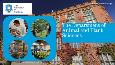 Thumbnail for entry Animal and Plant Sciences - Postgraduate Open Day 2021