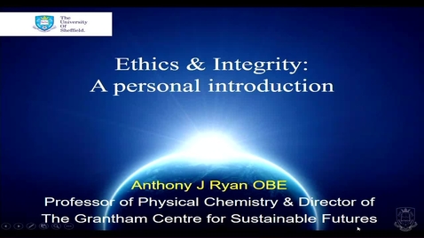 Thumbnail for entry Research Professionalism &amp; Integrity introduction lecture 2018