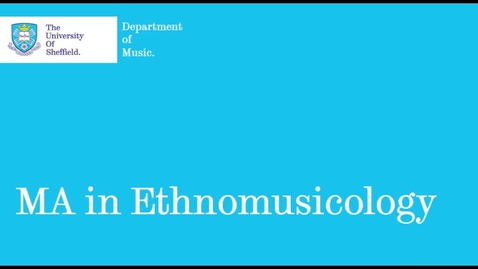 Thumbnail for entry MA Ethnomusicology