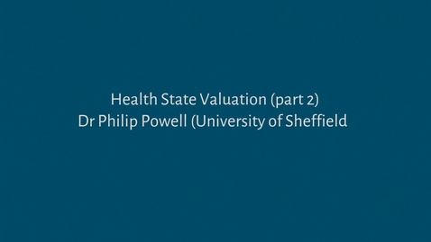 Thumbnail for EuroQol Health State Evaluation - video 2 English Version