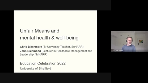 Thumbnail for Success videos - Unfair means and mental health &amp; well-being