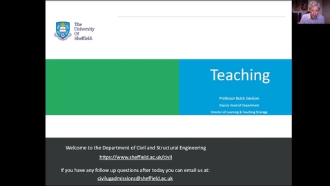 Thumbnail for entry Civil &amp; Structural Engineering - Learning and Teaching philosophy