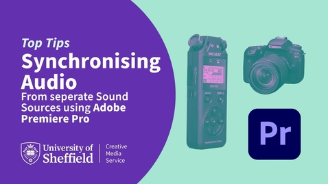 Thumbnail for Editing Top Tips - Synchronising Audio