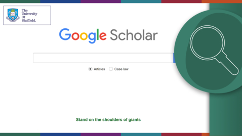 Thumbnail for entry Using Google Scholar
