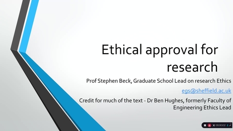 Thumbnail for 3 Ethical approval for research