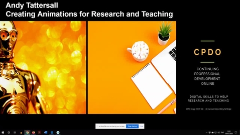 Thumbnail for entry Creating videos and animations for Research and Teaching