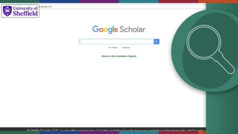 Thumbnail for entry Schools, Colleges and Apprentices: Using Google Scholar